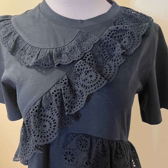 Beautiful Goen J ruffle design short sleeve shirt - Picture 3 of 11